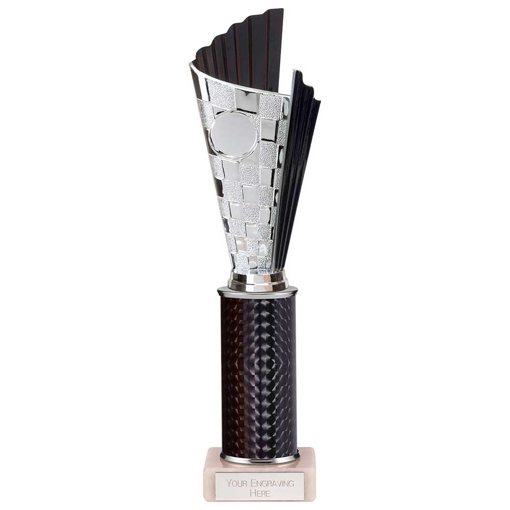 Flash Black & Silver Tube Trophy