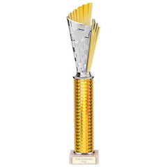 Flash Gold & Silver Tube Trophy