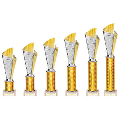 Flash Gold & Silver Tube Trophy