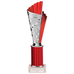 Flash Red & Silver Tube Trophy