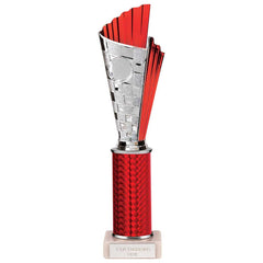 Flash Red & Silver Tube Trophy