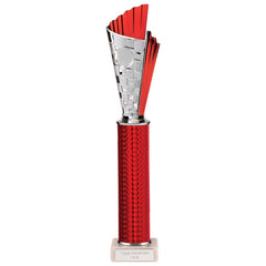 Flash Red & Silver Tube Trophy