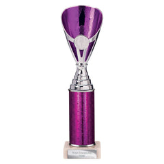 Rising Stars Purple & Silver Tube Trophy