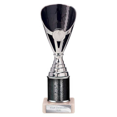 Rising Stars Black & Silver Tube Trophy