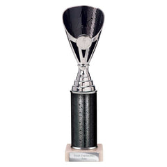 Rising Stars Black & Silver Tube Trophy