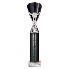 Rising Stars Black & Silver Tube Trophy