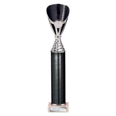 Rising Stars Black & Silver Tube Trophy