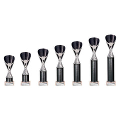Rising Stars Black & Silver Tube Trophy