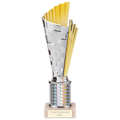 Flash Silver & Gold Tube Trophy