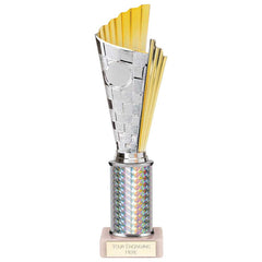 Flash Silver & Gold Tube Trophy