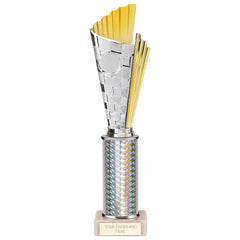 Flash Silver & Gold Tube Trophy