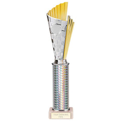 Flash Silver & Gold Tube Trophy