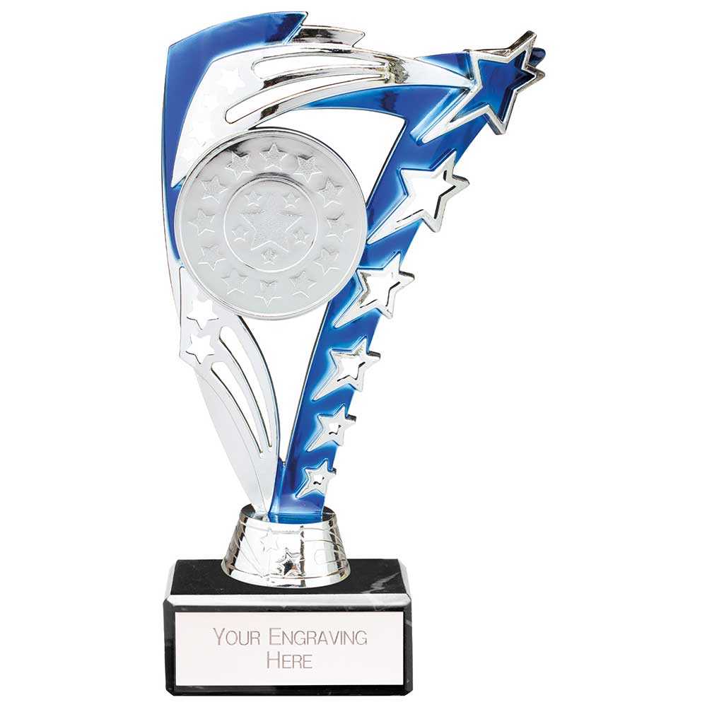 Frenzy Blue & Silver Trophy