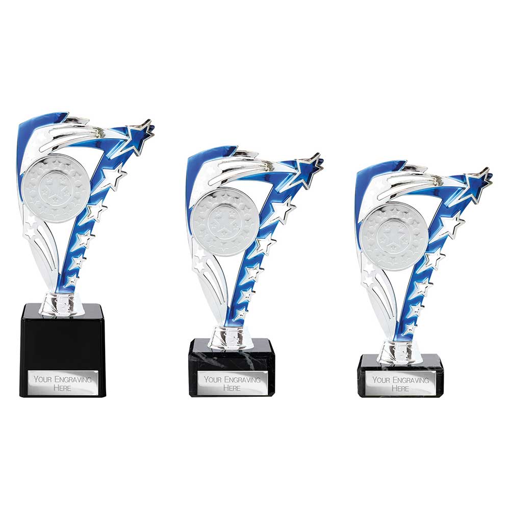 Frenzy Blue & Silver Trophy