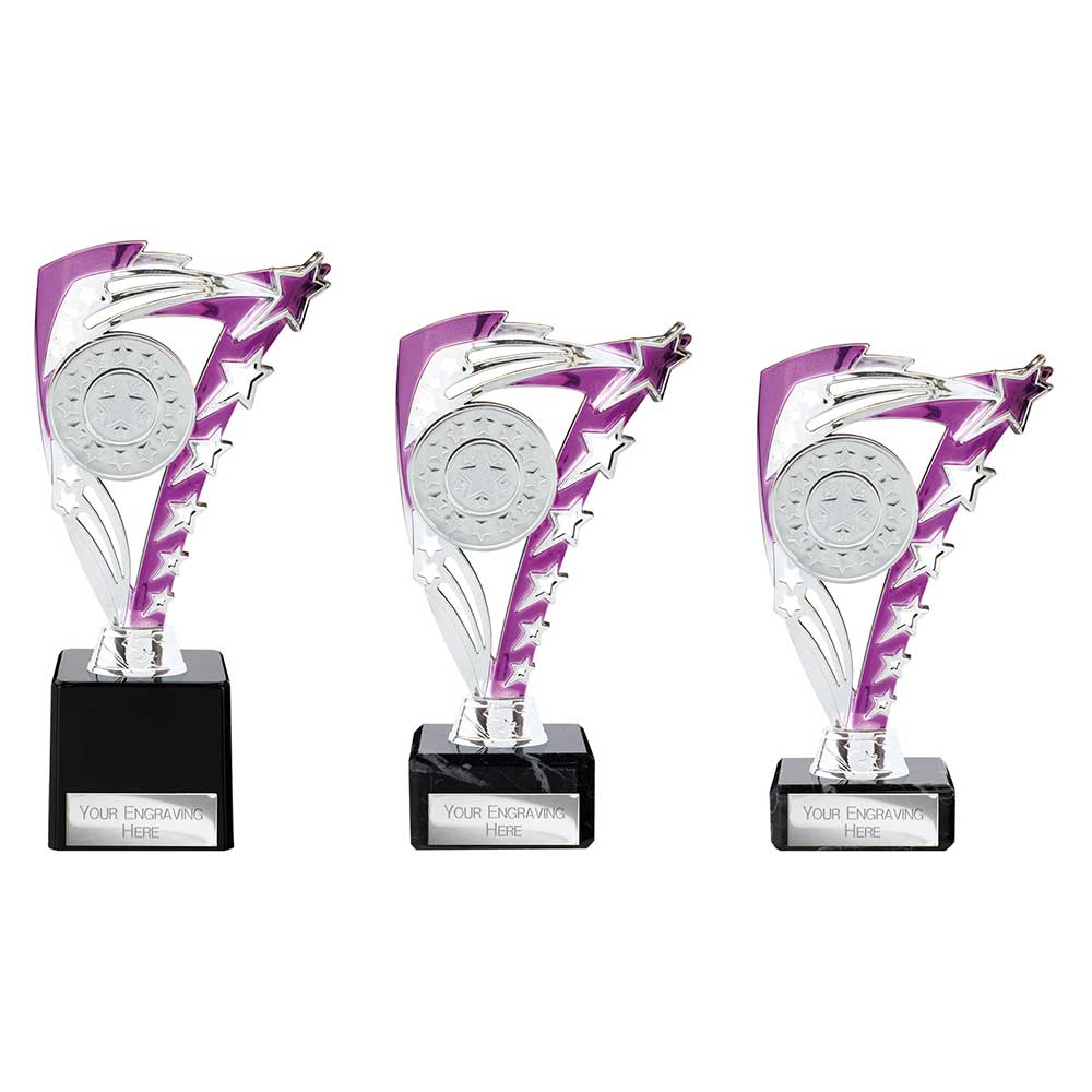 Frenzy Purple & Silver Trophy