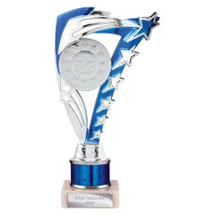 Frenzy Blue & Silver Tube Trophy