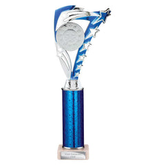 Frenzy Blue & Silver Tube Trophy