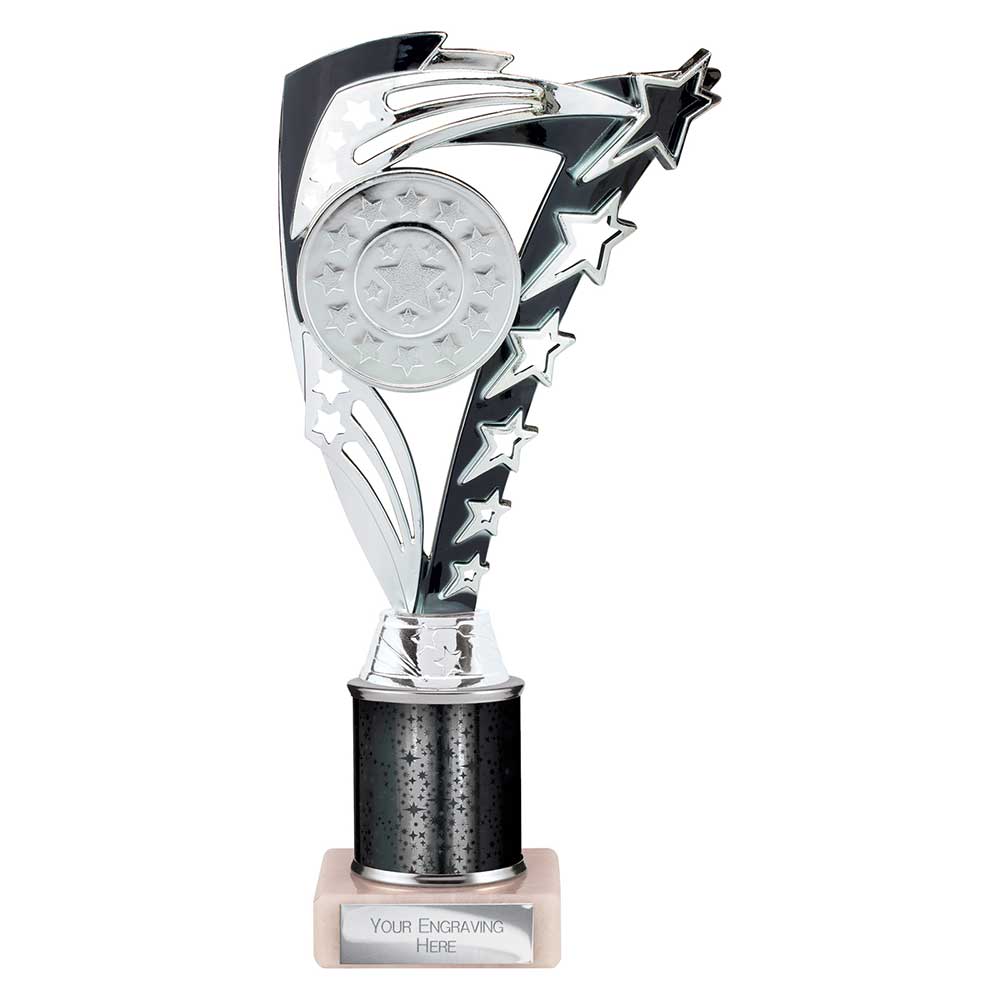 Frenzy Black & Silver Tube Trophy