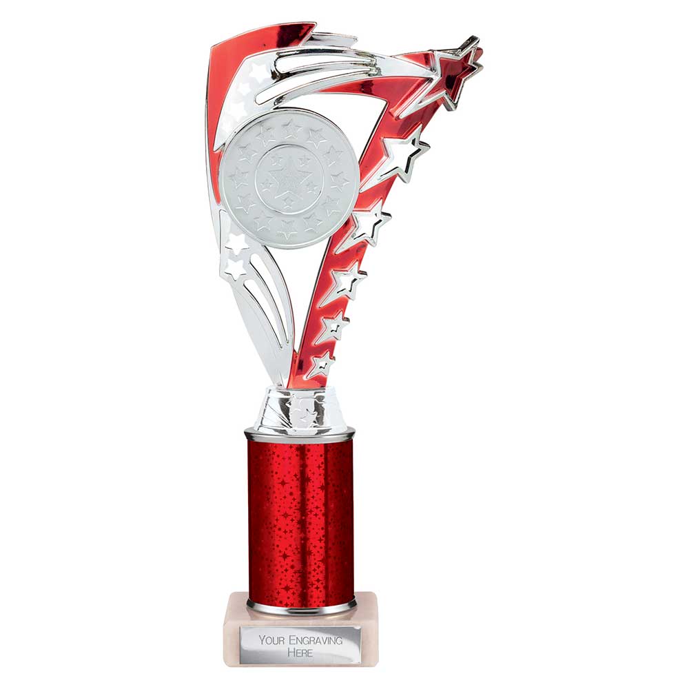 Frenzy Red & Silver Tube Trophy – 265mm