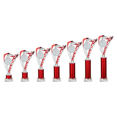 Frenzy Red & Silver Tube Trophy