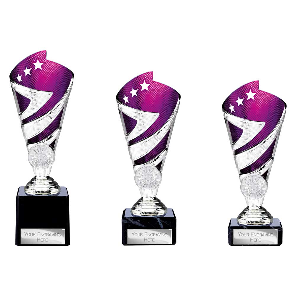 Hurricane Purple & Silver Trophy