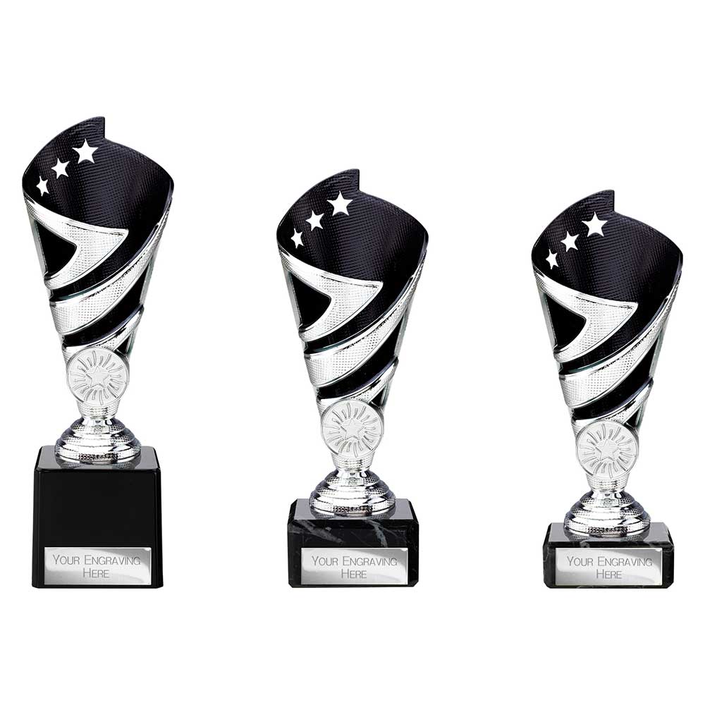 Hurricane Black & Silver Trophy