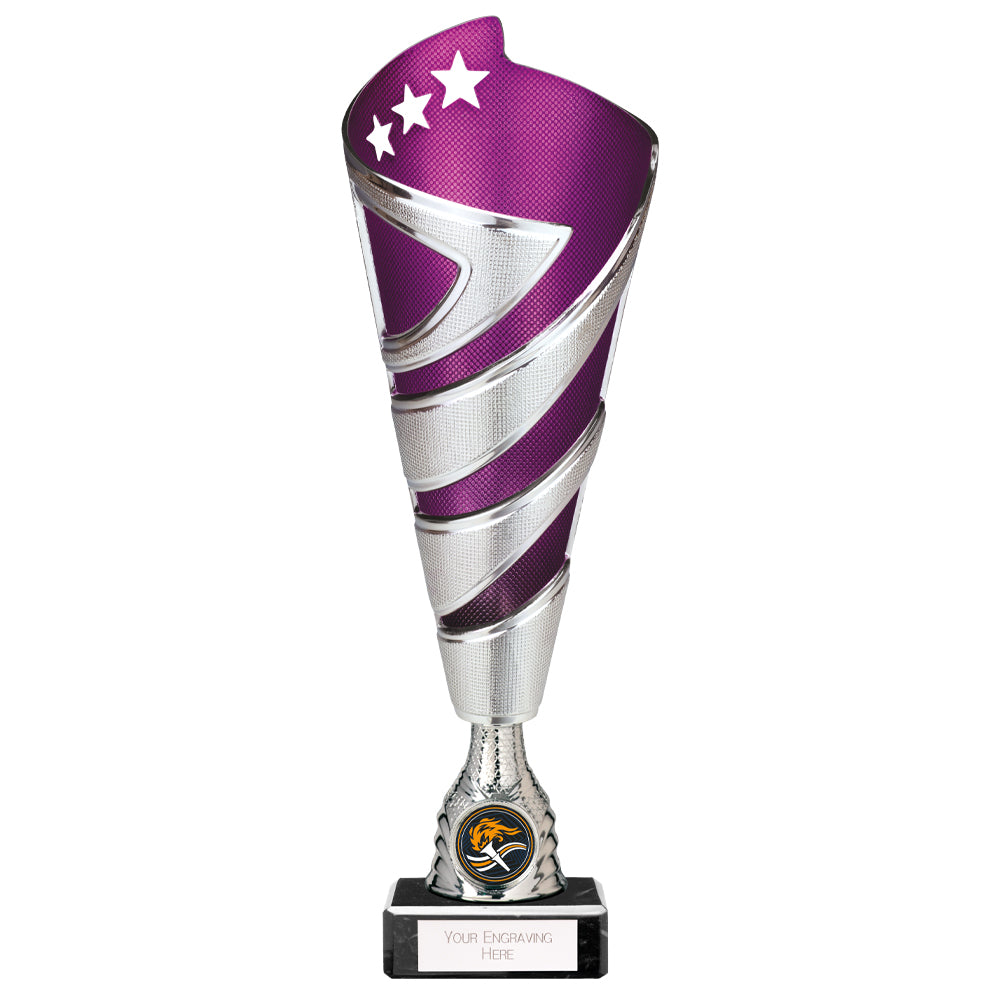 Hurricane Altitude Purple & Silver Trophy