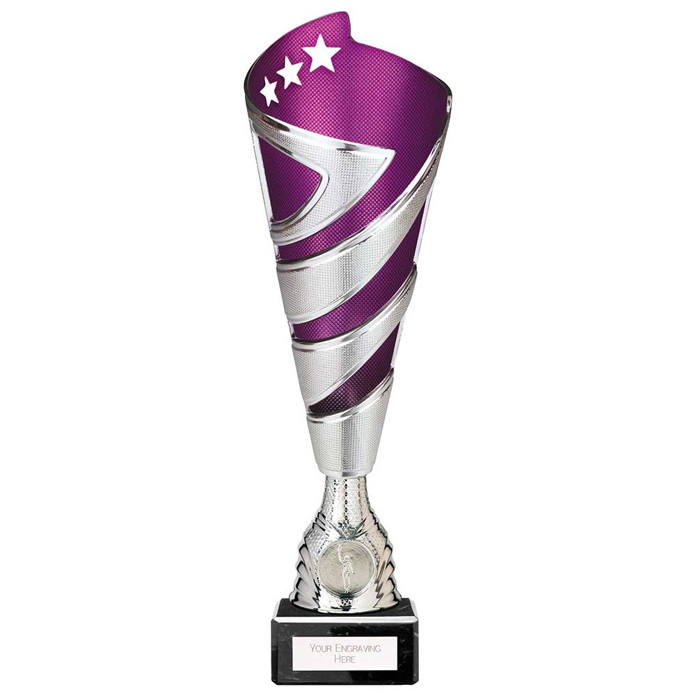 Hurricane Altitude Purple & Silver Trophy