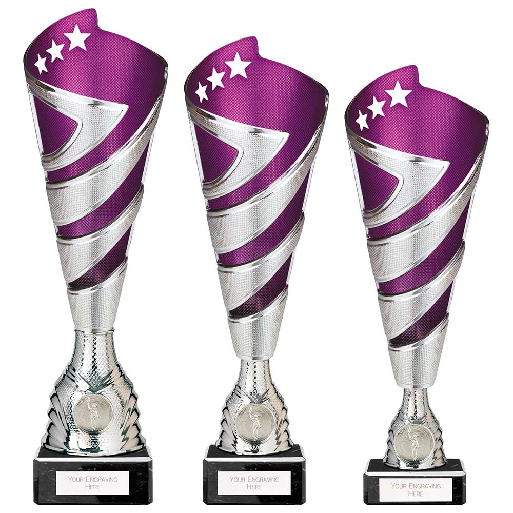 Hurricane Altitude Purple & Silver Trophy