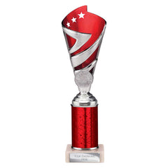 Hurricane Red & Silver Tube Trophy