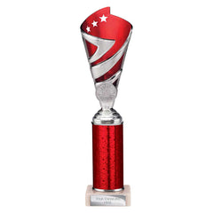 Hurricane Red & Silver Tube Trophy