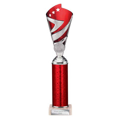 Hurricane Red & Silver Tube Trophy