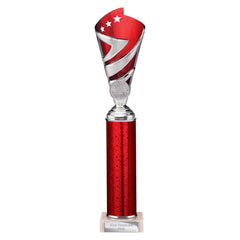 Hurricane Red & Silver Tube Trophy
