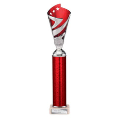 Hurricane Red & Silver Tube Trophy