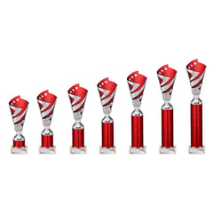 Hurricane Red & Silver Tube Trophy