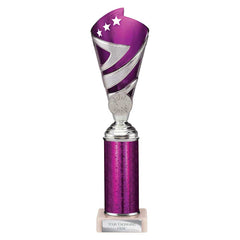 Hurricane Purple & Silver Tube Trophy