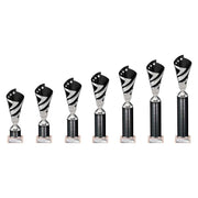 Hurricane Black & Silver Tube Trophy