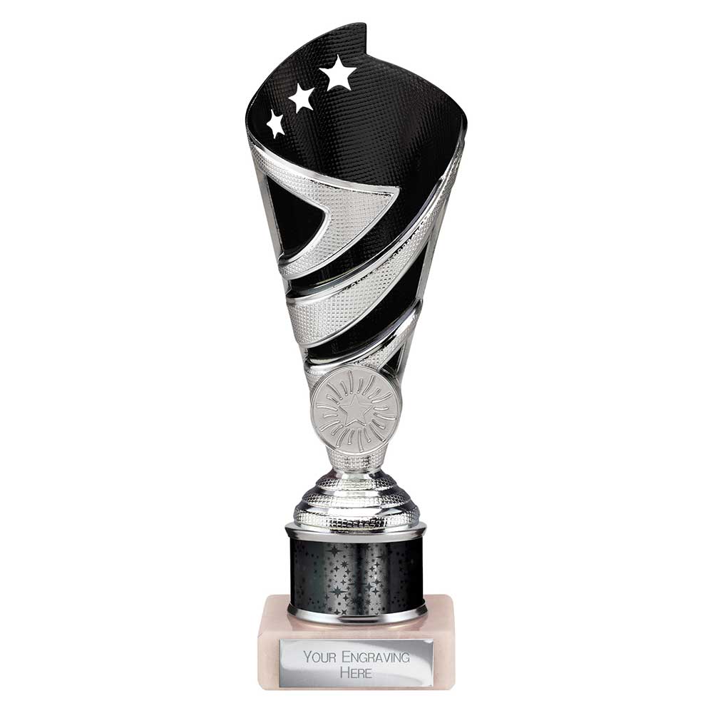 Hurricane Black & Silver Tube Trophy