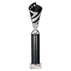 Hurricane Black & Silver Tube Trophy