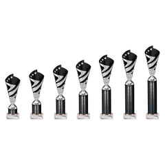Hurricane Black & Silver Tube Trophy