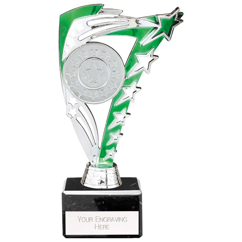 Frenzy Green & Silver Trophy – 195mm