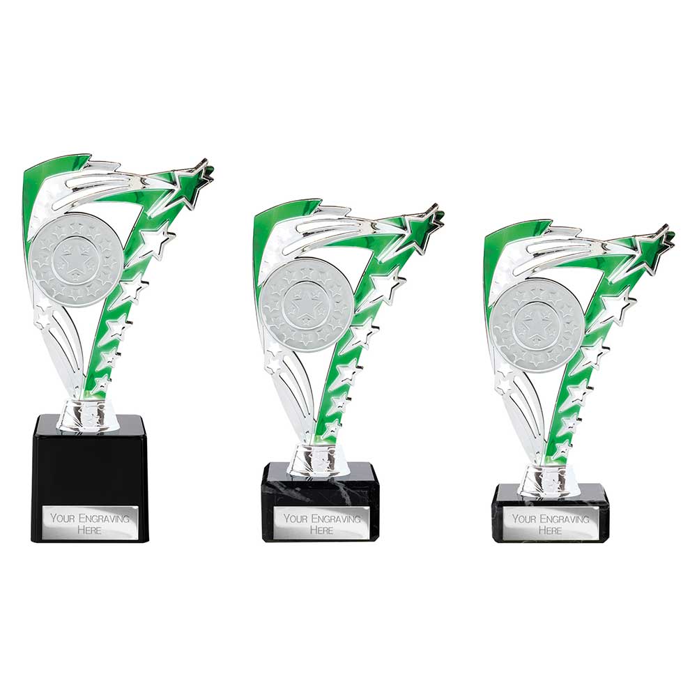 Frenzy Green & Silver Trophy