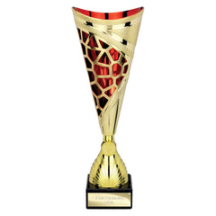 Vivid Gold & Red Trophy