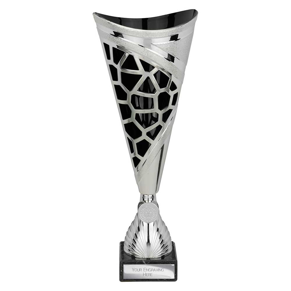 Vivid Black & Silver Trophy