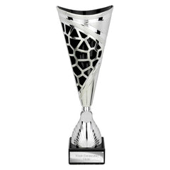 Vivid Black & Silver Trophy