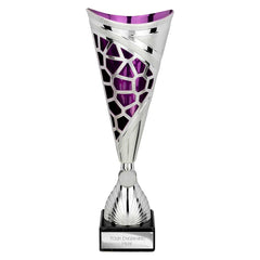 Vivid Purple & Silver Trophy
