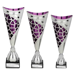 Vivid Purple & Silver Trophy