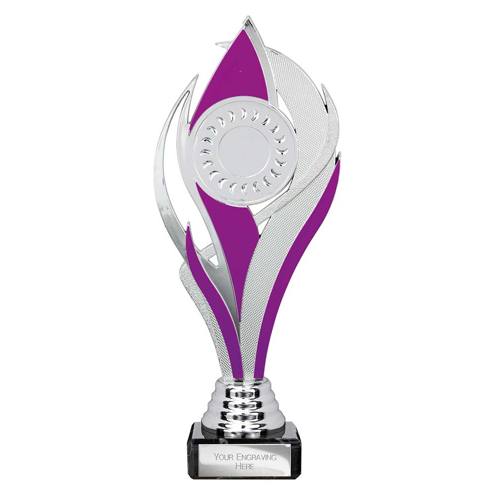Volcano Purple & Silver Trophy – 230mm