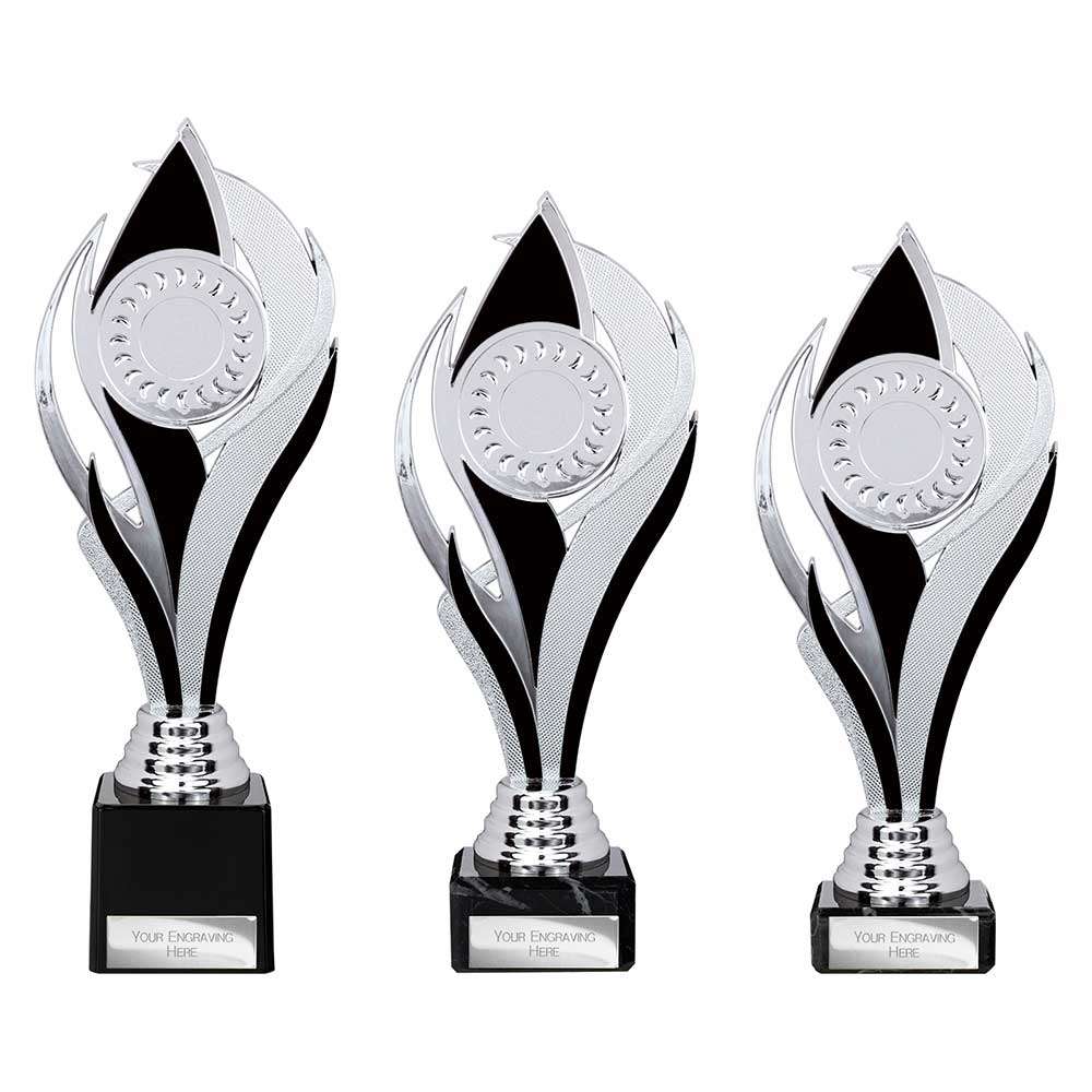 Volcano Black & Silver Trophy