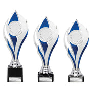 Volcano Blue & Silver Trophy